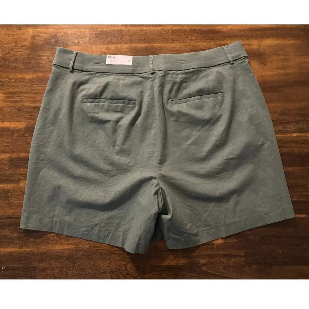 Lane Bryant Women’s 18 Shorts Linen Blend 6
